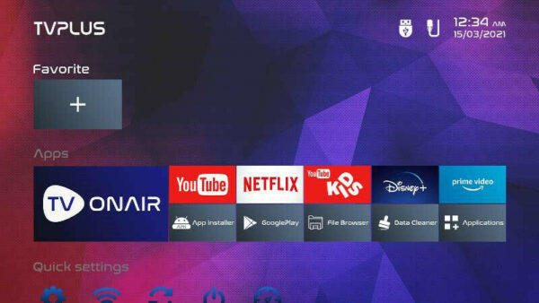 TVPlus PRO Android 9.0 2GB+16GB IPTV SET TOP TV Box 2.4/5G Duo Band Wifi, Stalker and Xtreme Code Support - Image 3